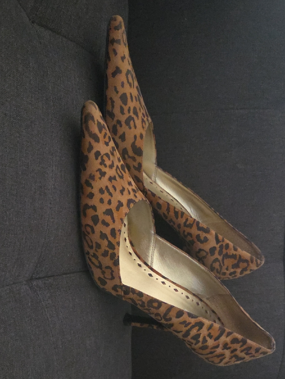 BCBGirls Leopard Print Pointed Toe Pumps - Brown/Black